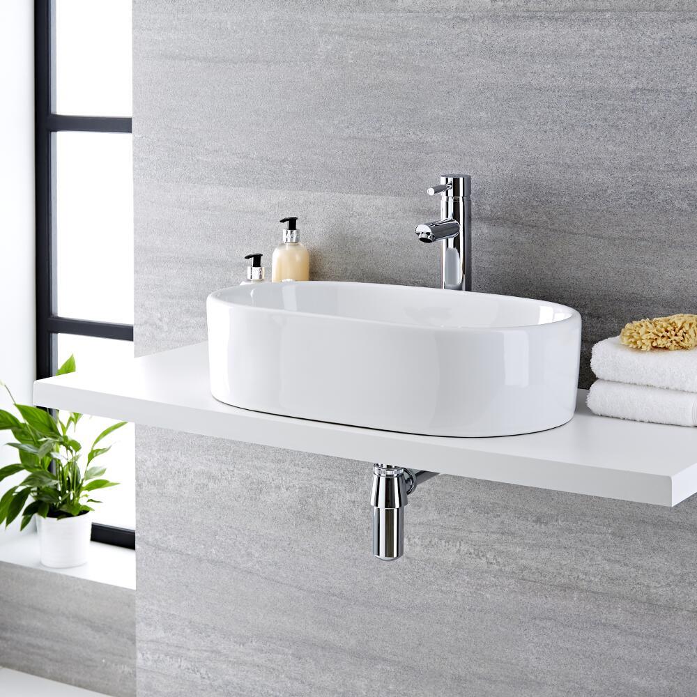 Vasque ovale 55 x 34.5cm Otterton & Mitigeur Haut