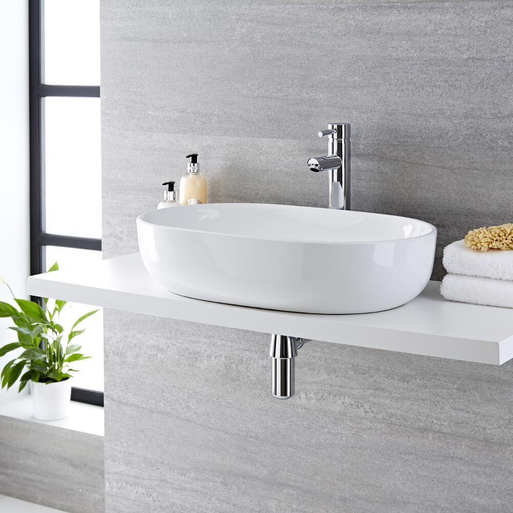 Vasque ovale 59 x 41cm Otterton & Mitigeur Haut