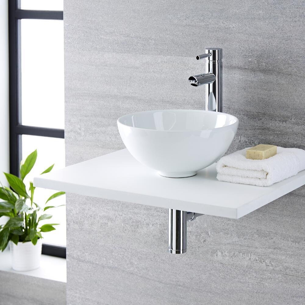 Vasque ronde Ø 32cm Ashbury & Mitigeur Haut