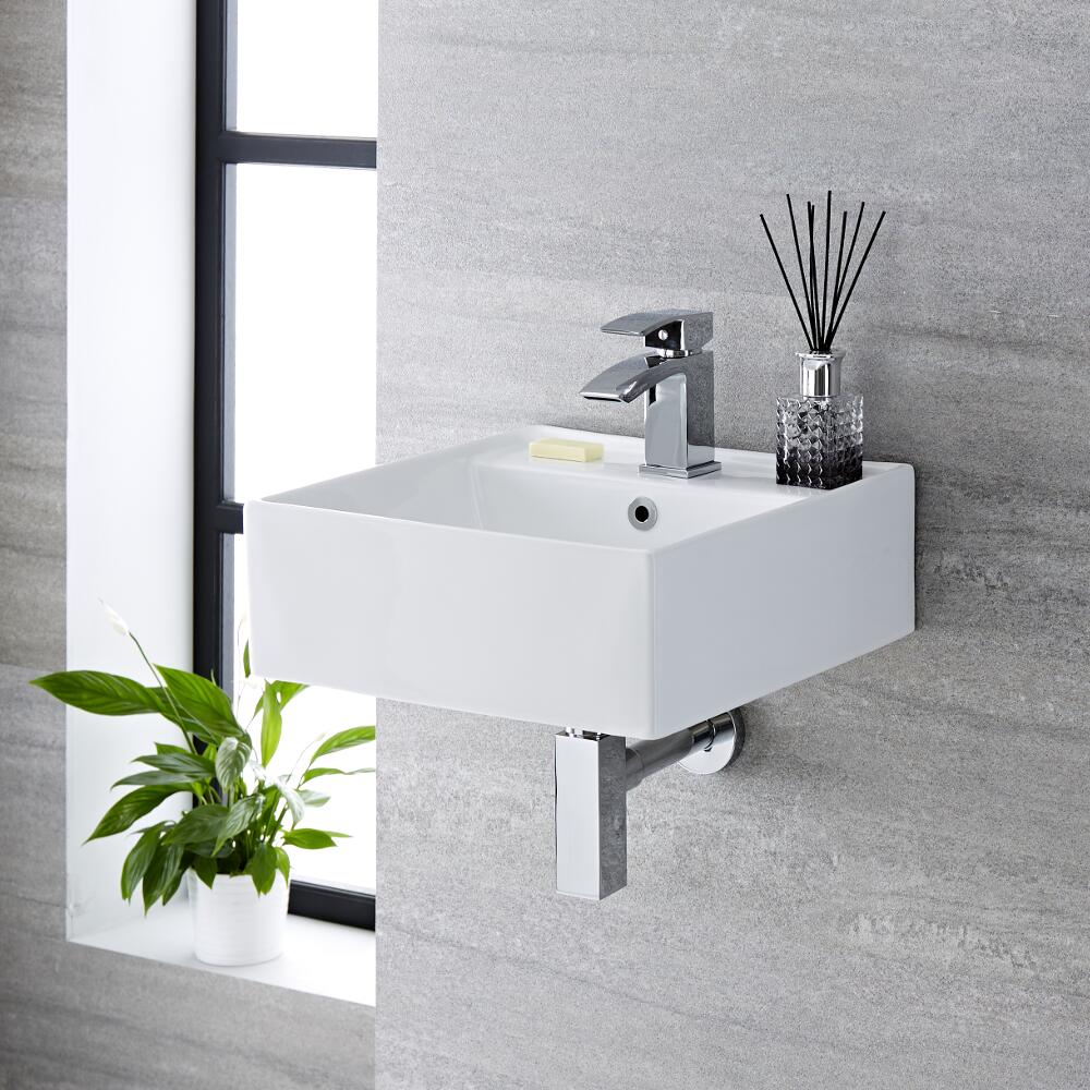 Vasque suspendue Halwell 40 x 40cm