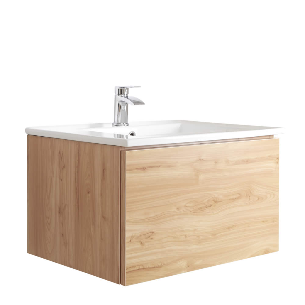 Meuble Lavabo 60cm Newington Chêne Doré
