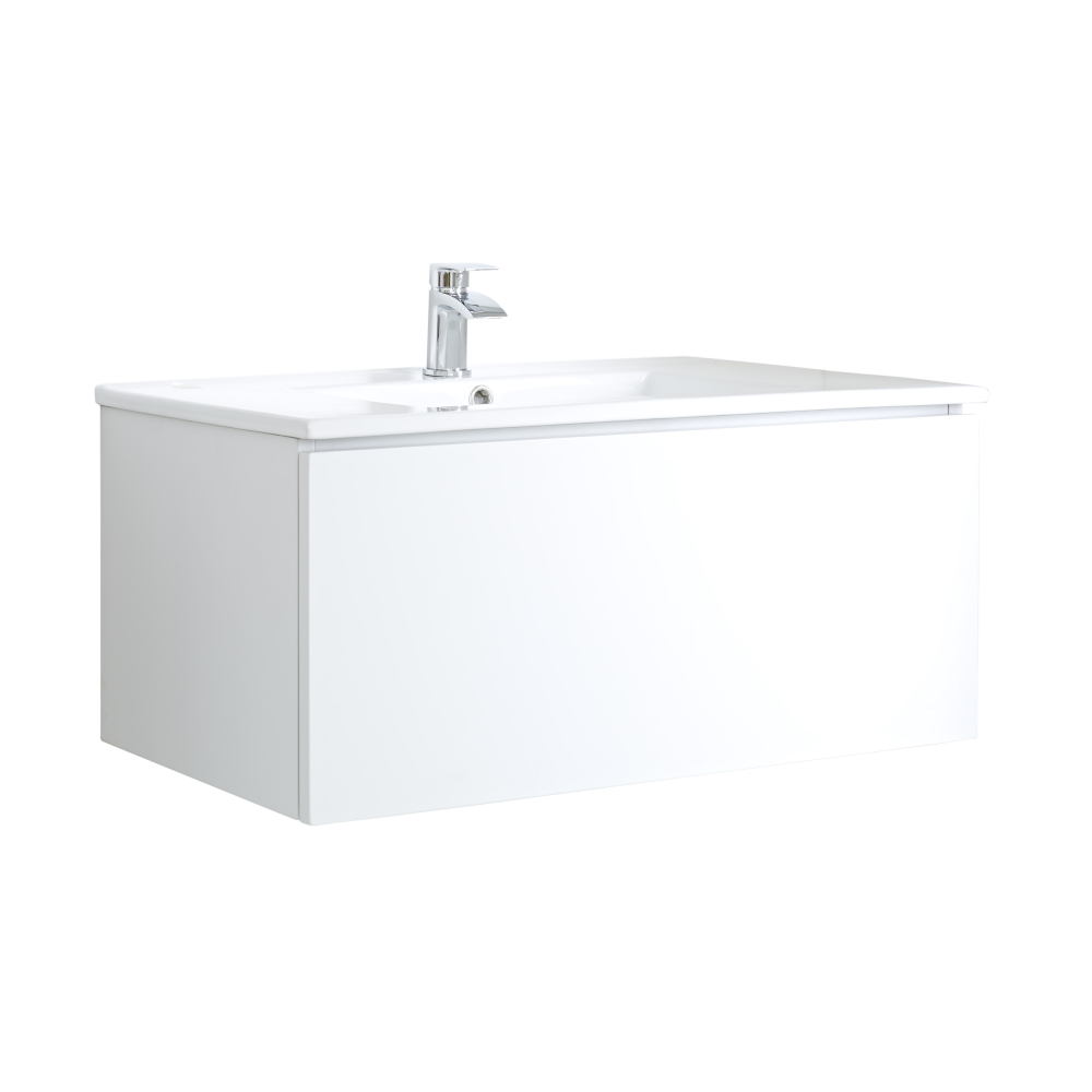 Meuble Lavabo 100cm Newington Blanc Mat
