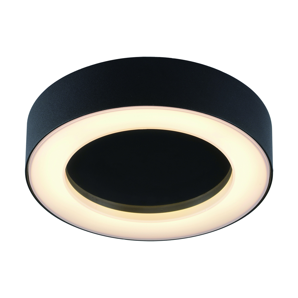 Biard Applique murale salle de bain Ronde 13W Noir Ambiente