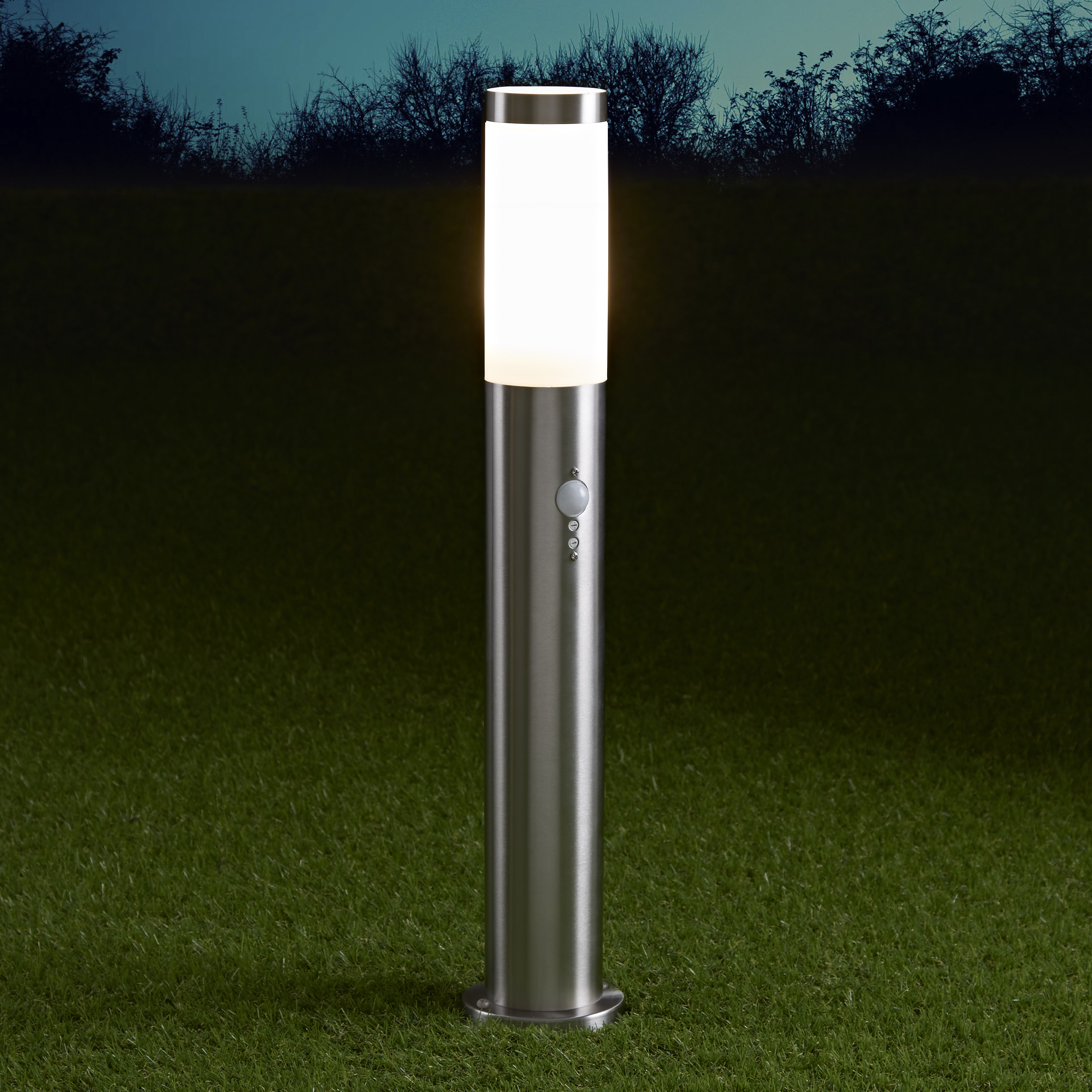 Biard Borne extérieur led E27 avec détecteur Gamme Le Mans H. 60cm