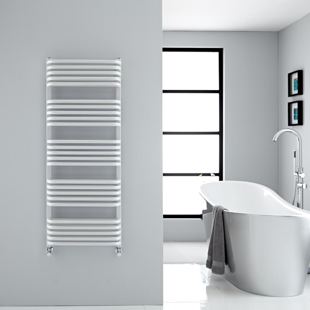 Sèche-serviettes eau chaude blanc Arch 126.9x50cm 1123 watts