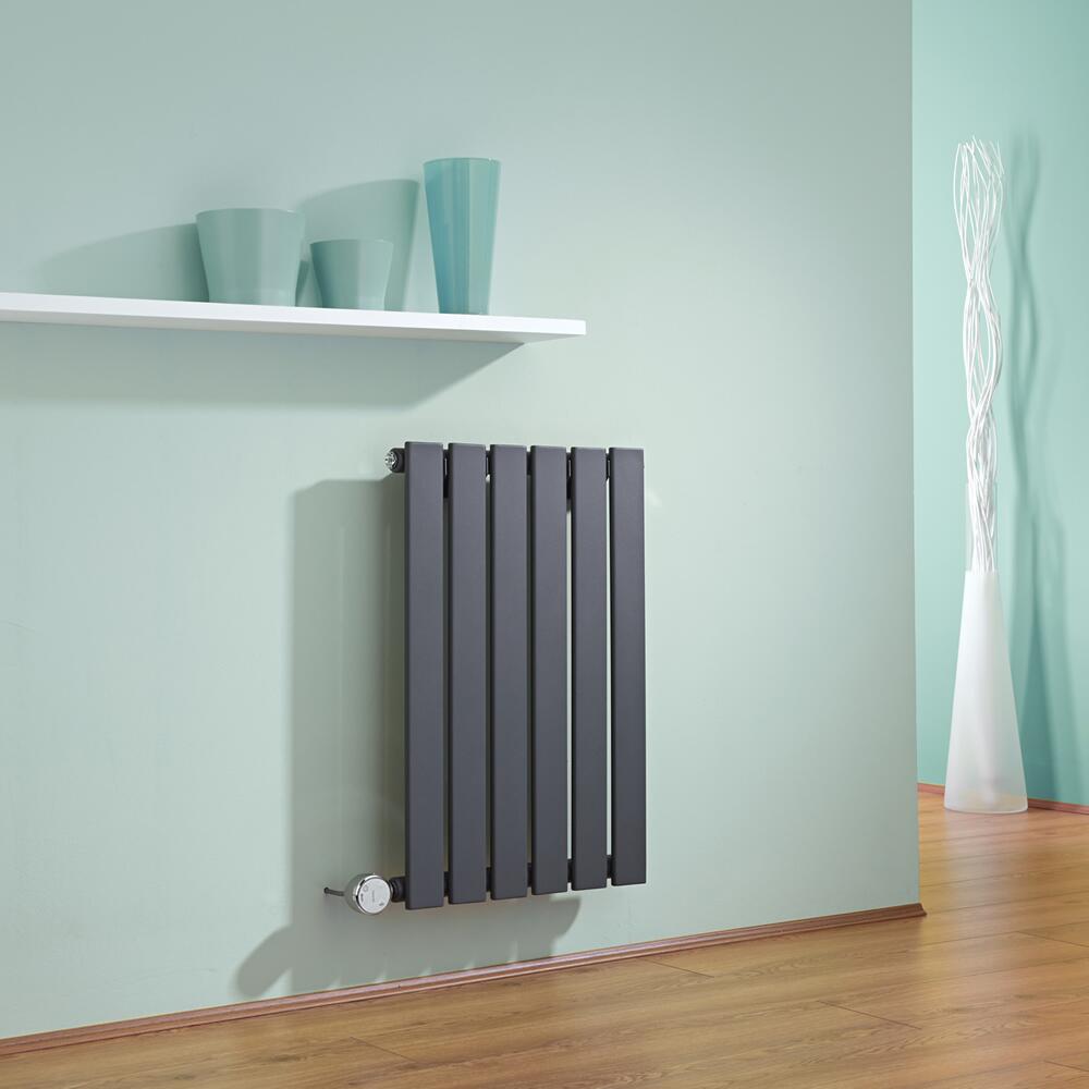 Radiateur Design Électrique Horizontal Anthracite Delta 63,5cm x 42cm x 4,6cm