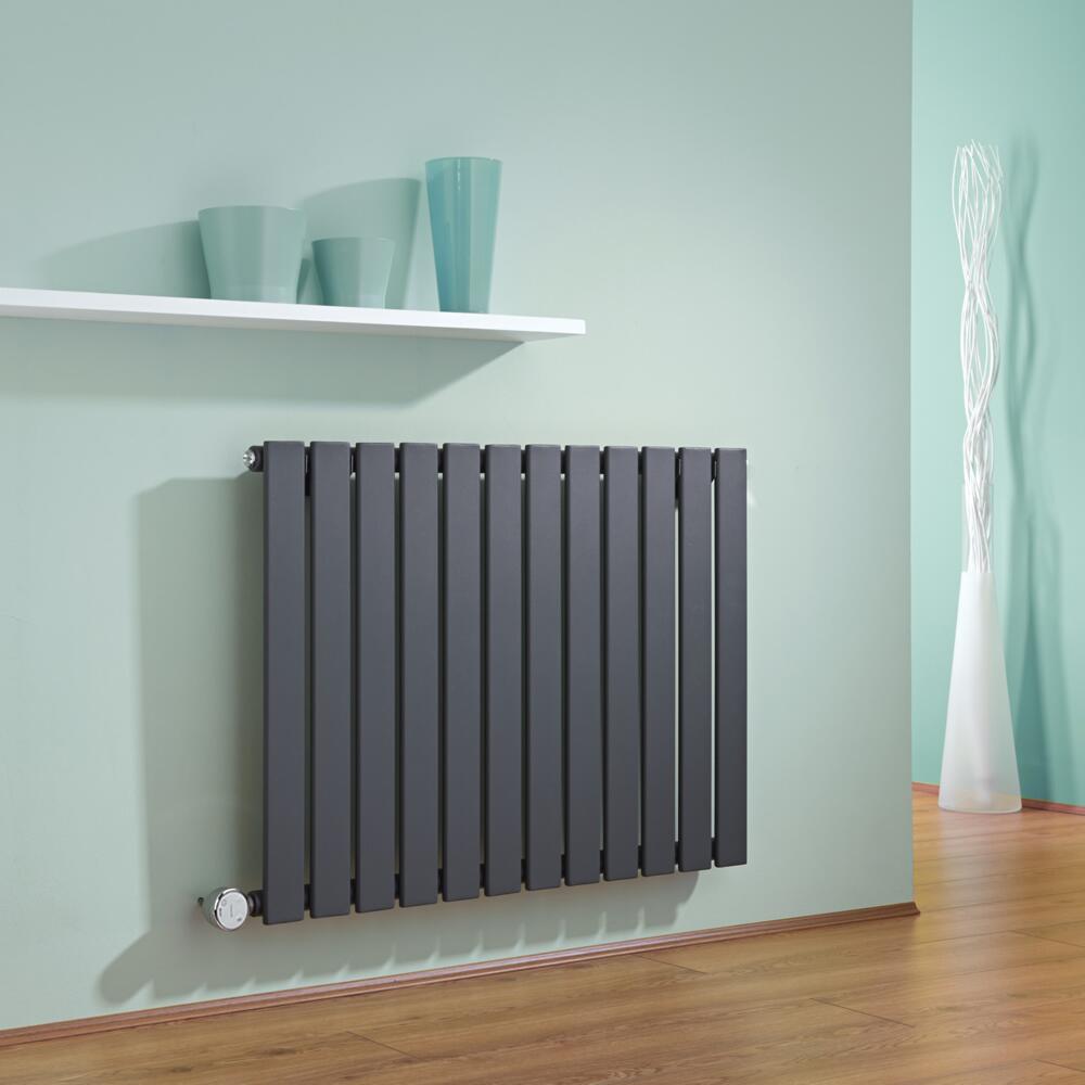 Radiateur Design Électrique Horizontal Anthracite Delta 63,5cm x 84cm x 4,6cm