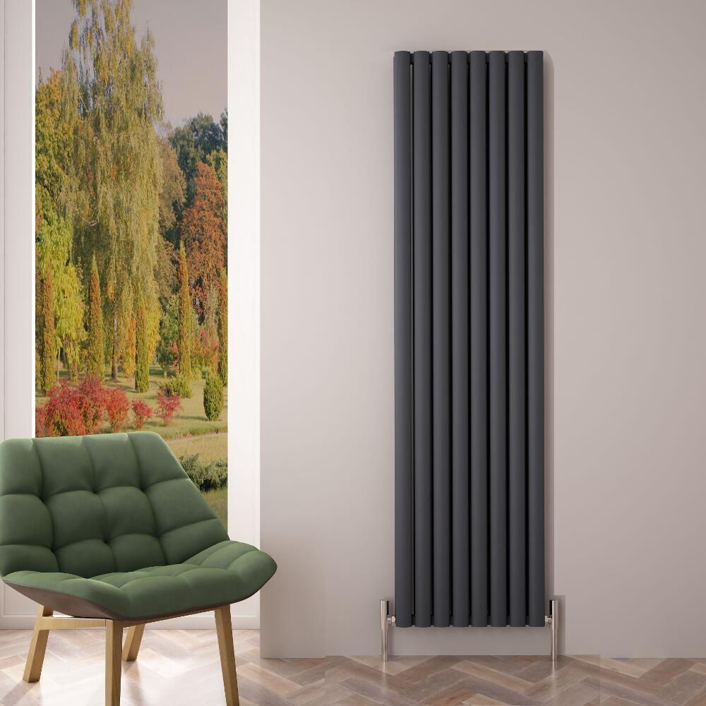 Radiateur Aluminium Design Anthracite 180 x 47cm 2004 watts Vitality Air