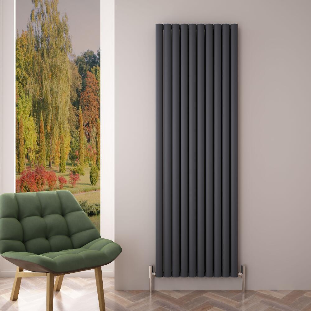 Radiateur Aluminium Design Anthracite 180 x 59cm 2506 watts Vitality Air