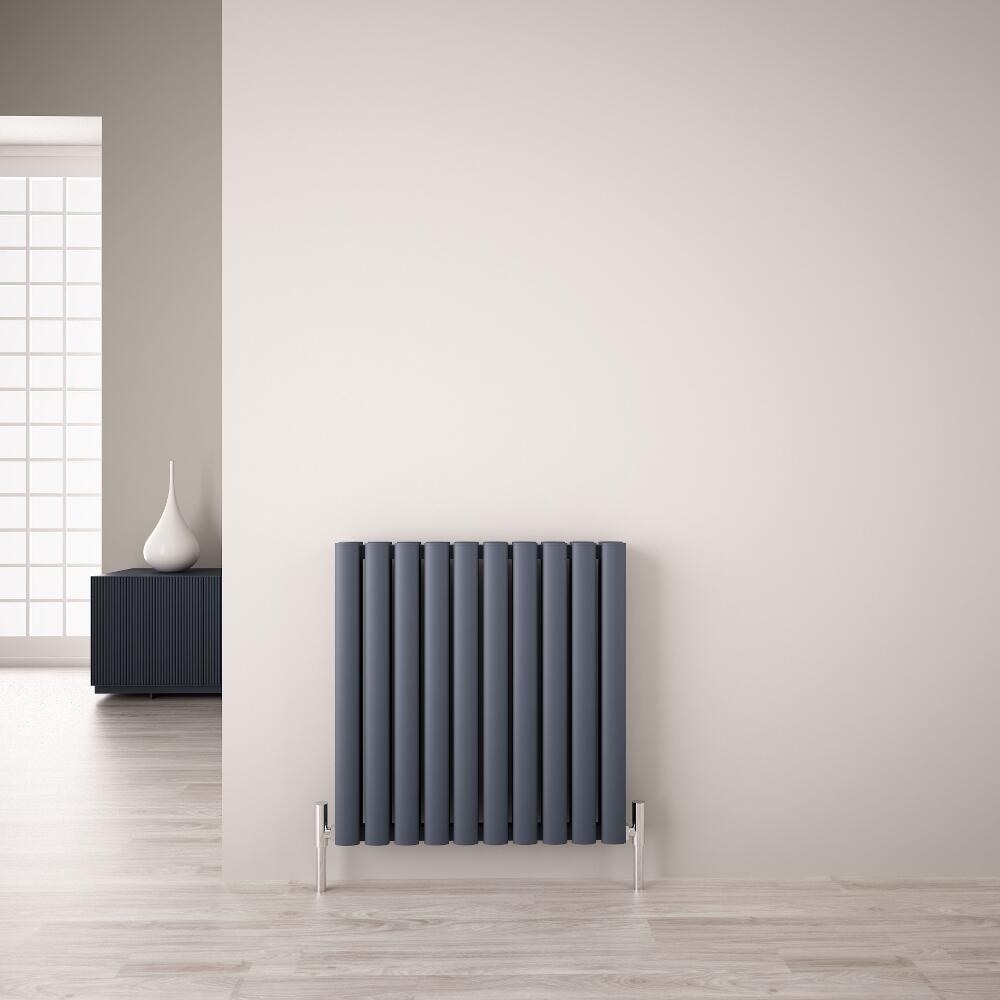 Radiateur Aluminium Design Anthracite 60 x 59cm 1149 watts Vitality Air