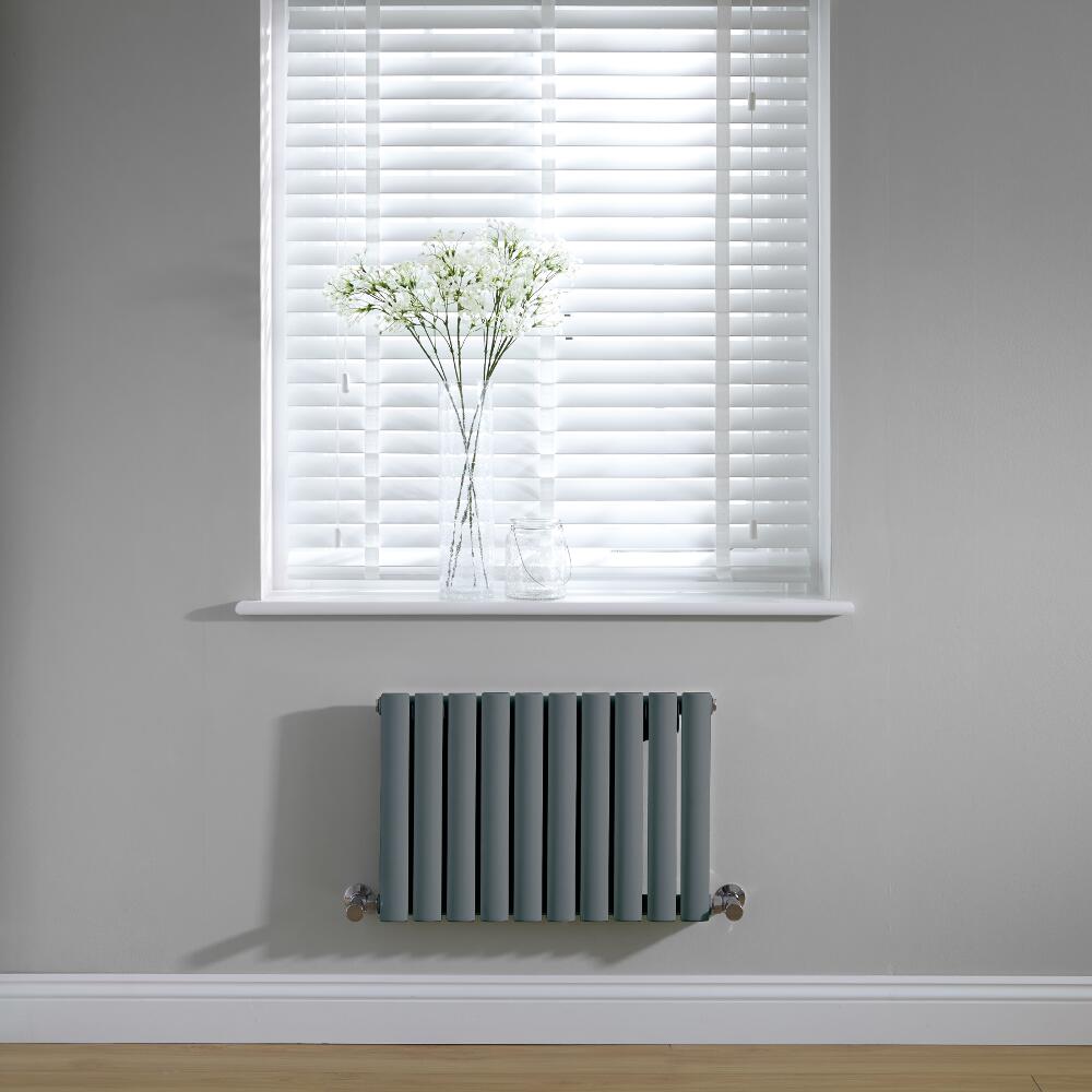 Radiateur horizontal anthracite Vitality 40 x 59.5cm 406 watts