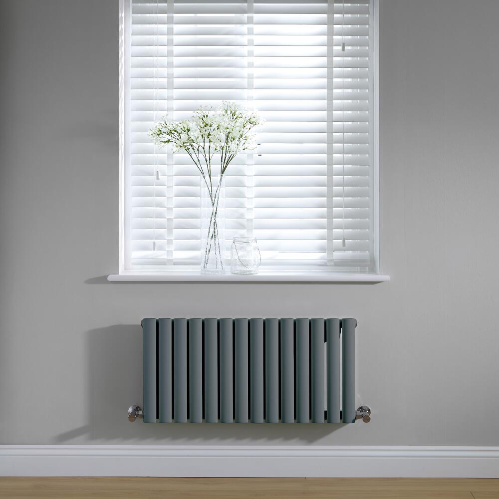 Radiateur horizontal anthracite Vitality 40 x 83.4cm 569 watts