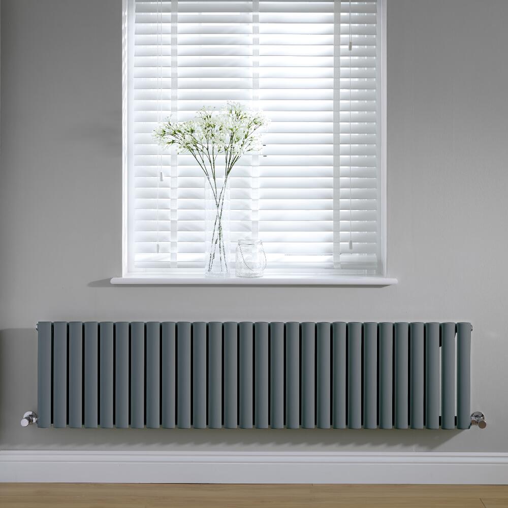 Radiateur horizontal anthracite Vitality 40 x 164.7cm 1138 watts