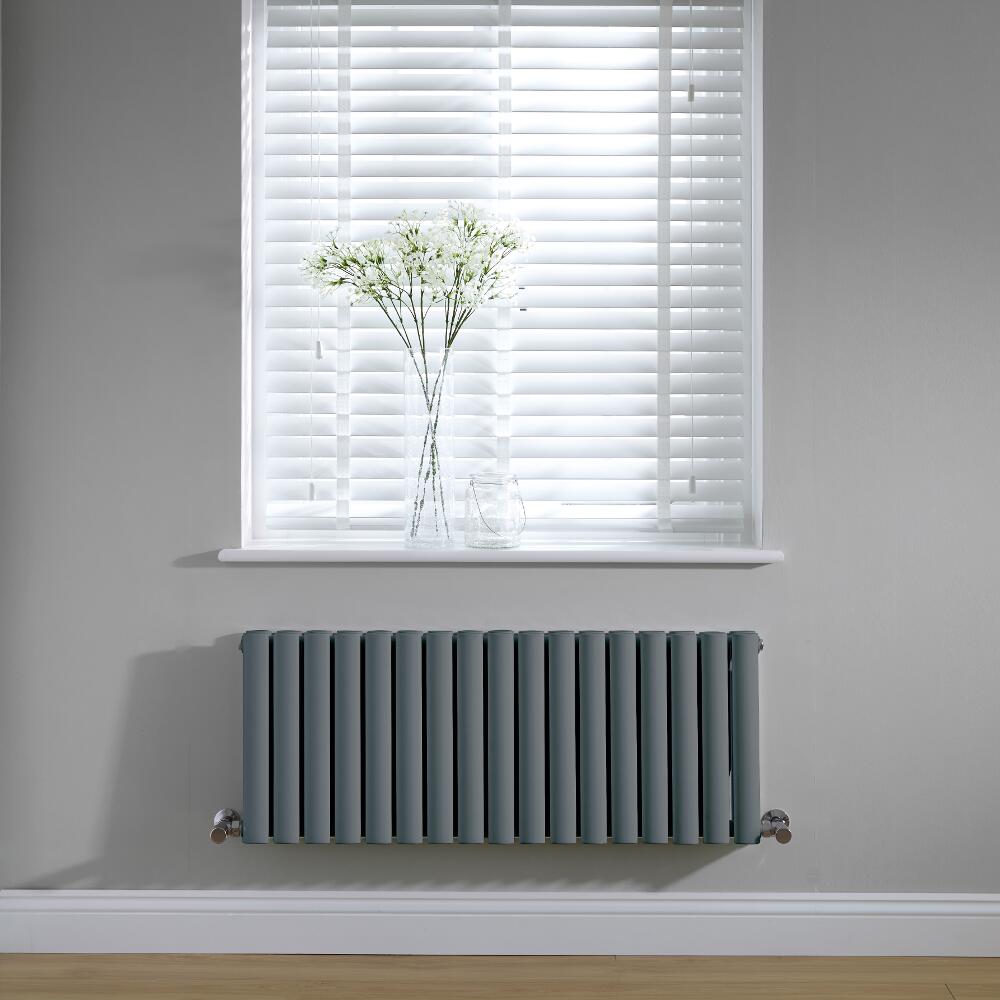 Radiateur horizontal anthracite Vitality 40 x 100cm 1052 watts