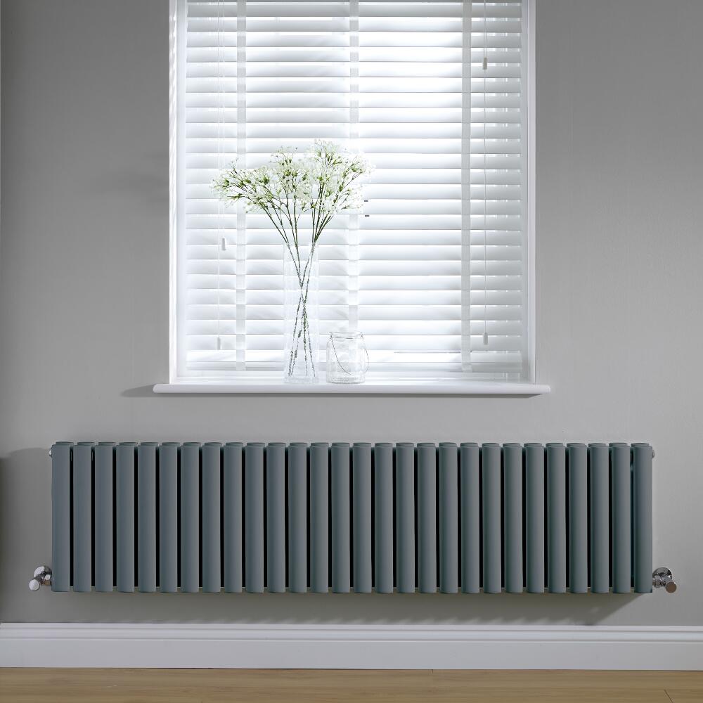 Radiateur horizontal anthracite Vitality 40 x 164.7cm 1733 watts