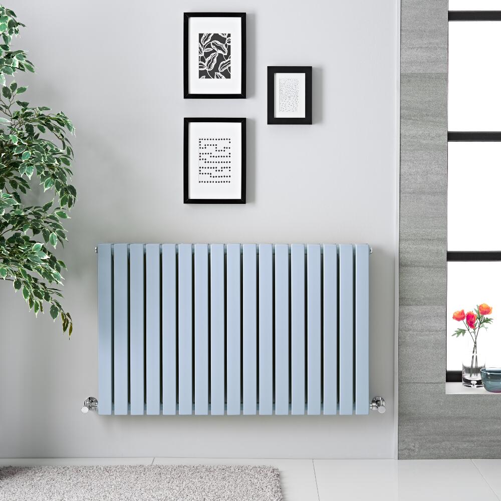 Radiateur horizontal Sloane Bleu pâle 63.5 x 100cm 1022 watts