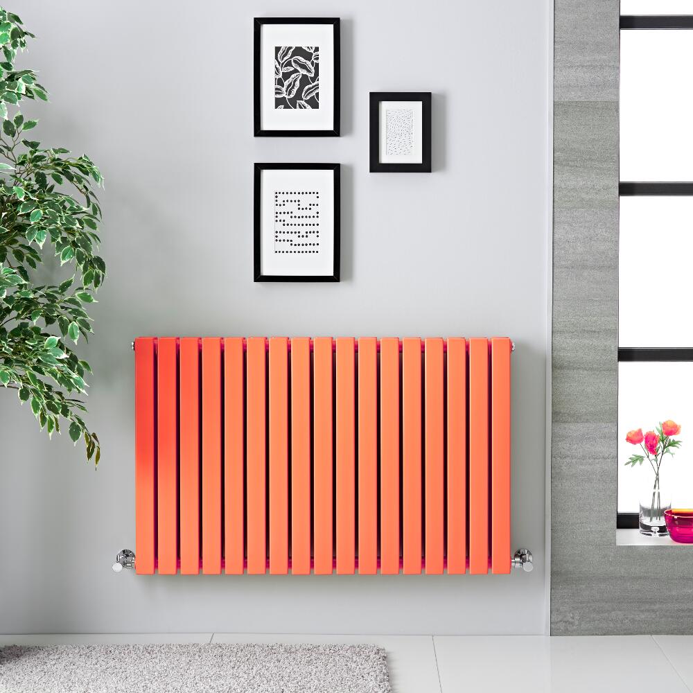 Radiateur horizontal Sloane Orange 63.5 x 100cm 1022 watts