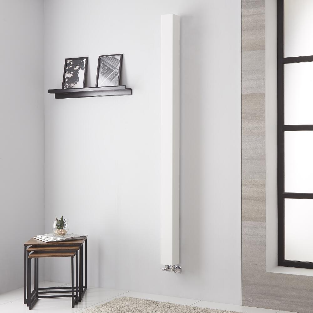 Una - Radiateur Vertical Design Blanc - 180cm x 10cm