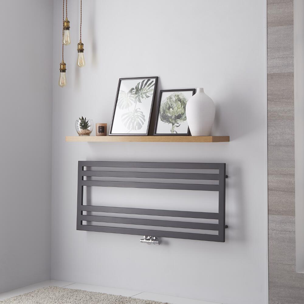 Sèche-serviettes Anthracite Design Ponza - 50cm x 120cm