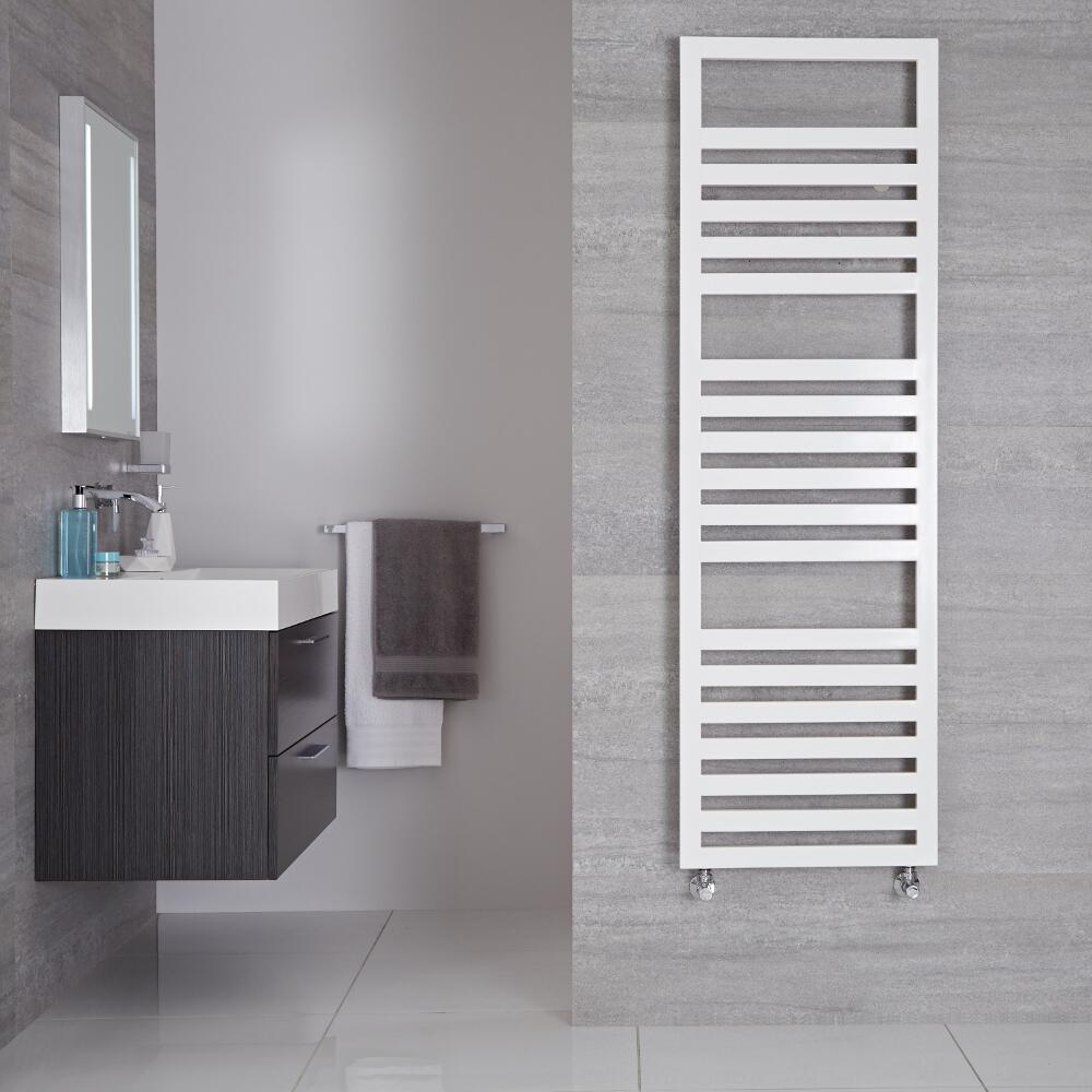 Sèche-serviettes Blanc Design Ponza - 160cm x 50cm