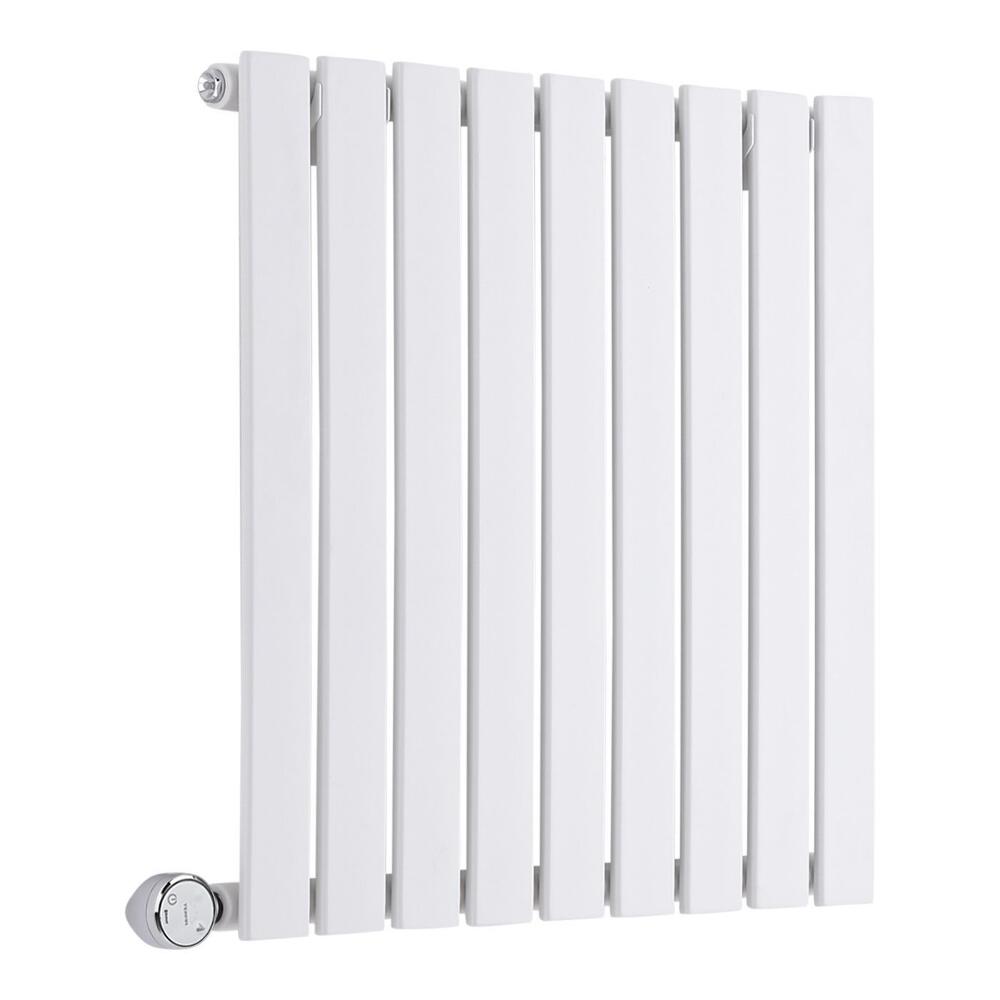 Radiateur Design Électrique Horizontal Blanc Sloane 63,5cm x 60cm x 5,4cm