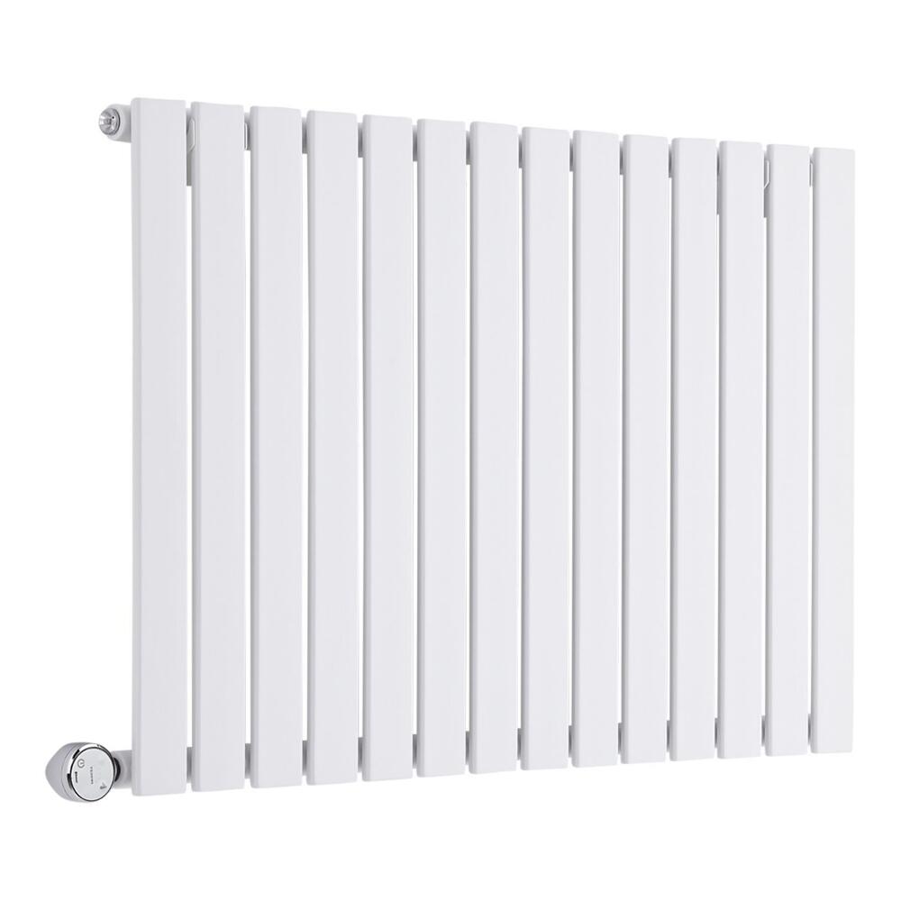 Radiateur Design Électrique Horizontal Blanc Delta 63,5cm x 98cm x 4,6cm