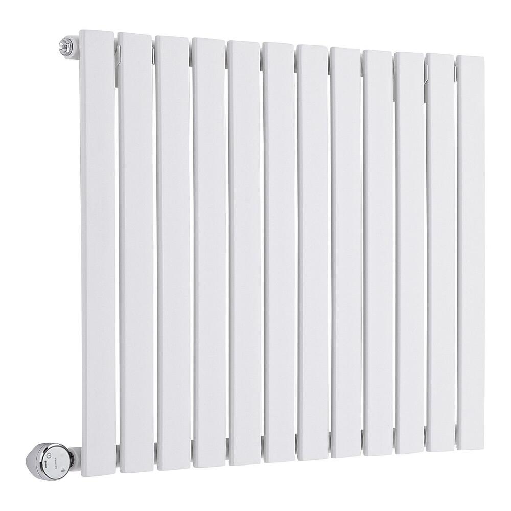 Radiateur Design Électrique Horizontal Blanc Delta 63,5cm x 84cm x 4,6cm