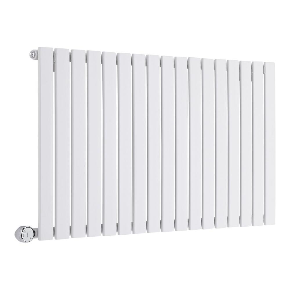 Radiateur Design Électrique Horizontal Blanc Delta 63,5cm x 119cm x 4,6cm