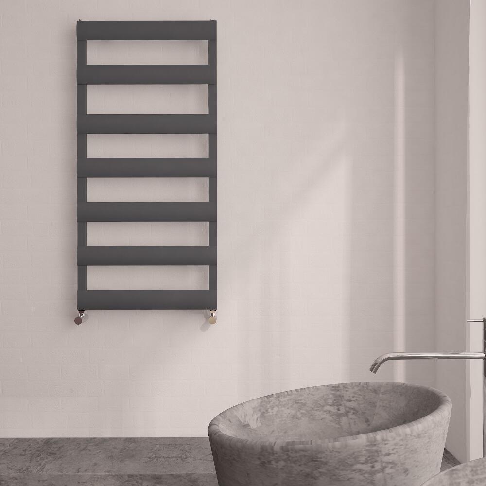 Sèche-Serviettes Aluminium Anthracite 119cm x 50cm x 3.6cm 531 Watts Ordo