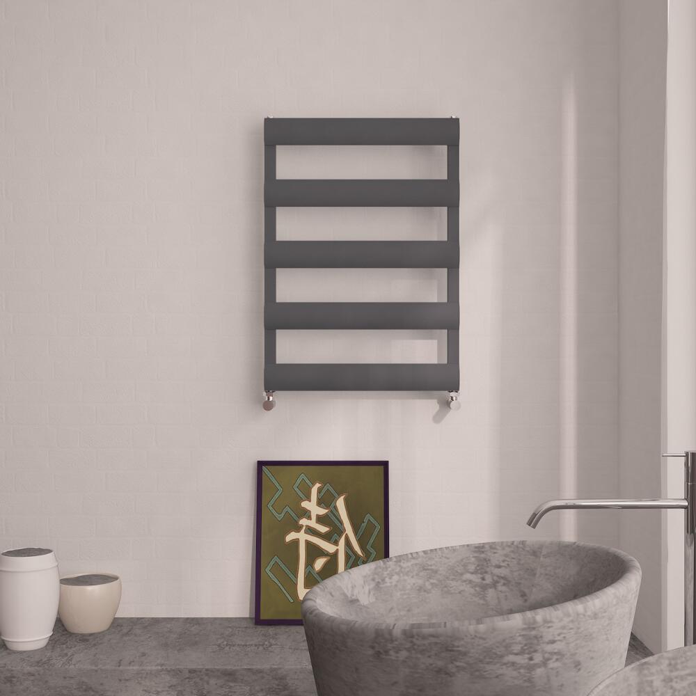 Sèche-Serviettes Aluminium Anthracite 79cm x 50cm x 3.6cm 379 Watts Ordo
