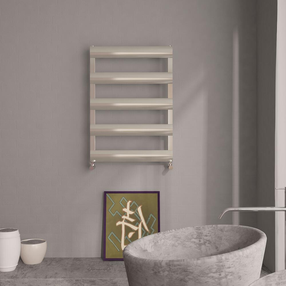Sèche-Serviettes Alumnium Chromé 79cm x 50cm x 3.6cm 379 Watts Ordo