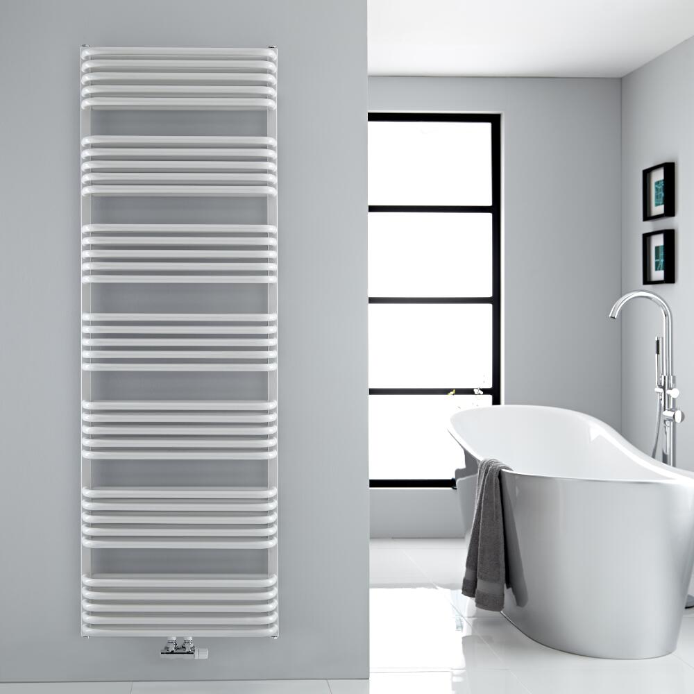 Sèche-serviettes eau chaude blanc Arch 180x60cm 2083 watts