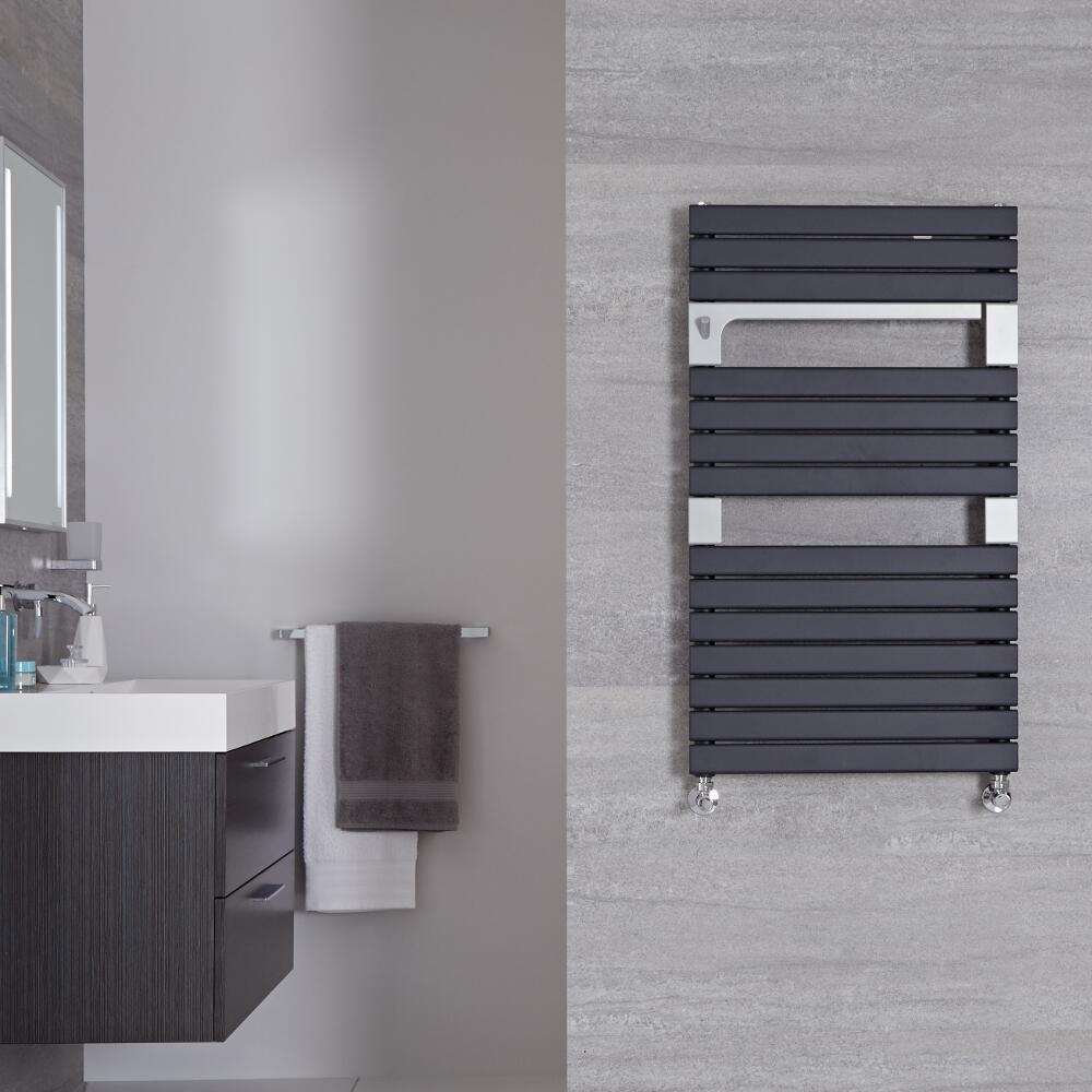 Seina - Sèche-serviettes Design Anthracite - 95.2cm x 55cm