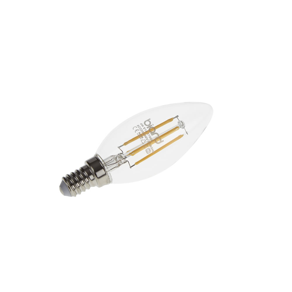 Biard Ampoule Flamme LED Filament E14 4W Dimmable - Lot de 6