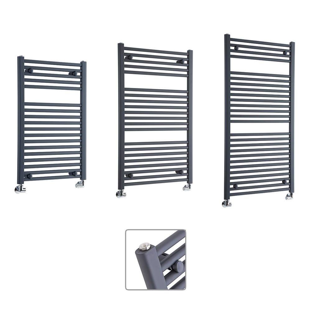 Sèche-serviettes Anthracite Loa - Tailles Multiples