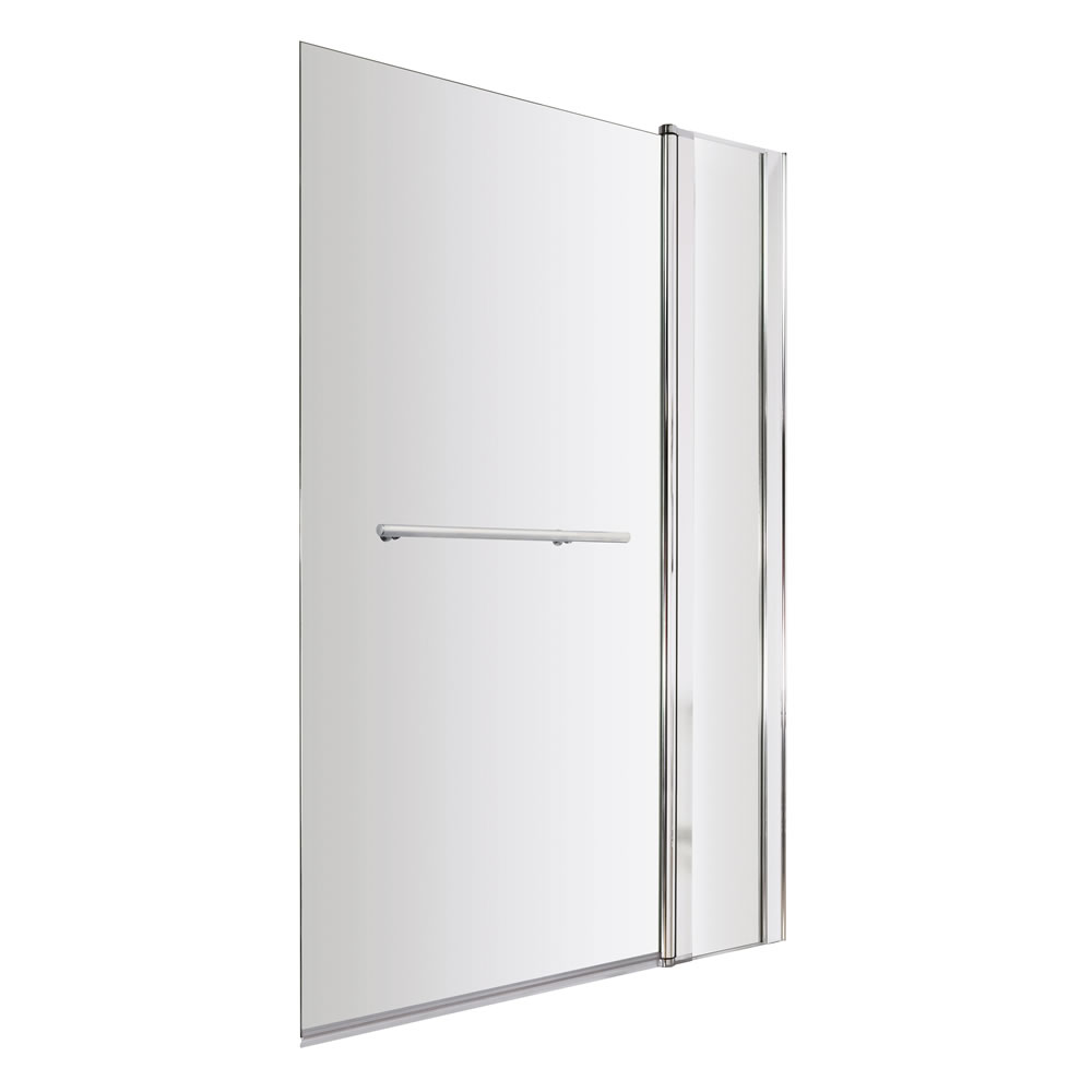 Pare baignoire & porte-serviette 143.5 x 98.5-100.5cm