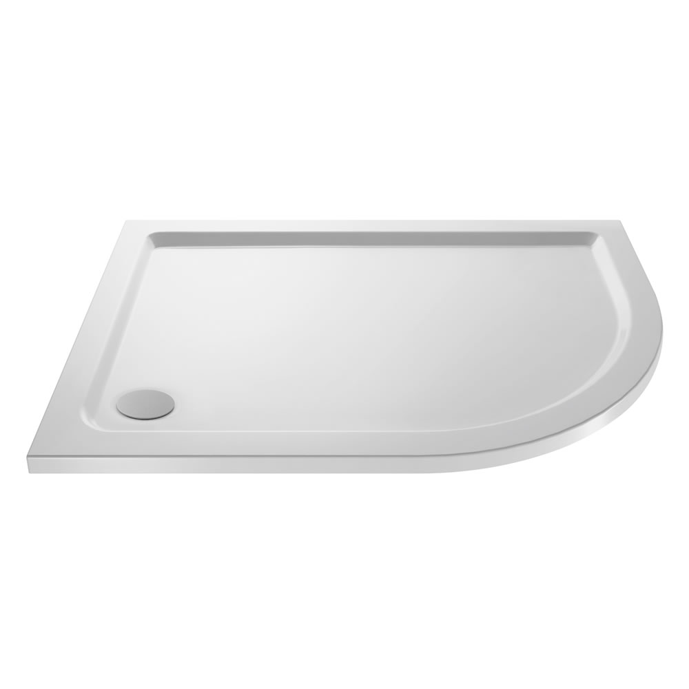 Receveur de douche arrondi 100x80cm