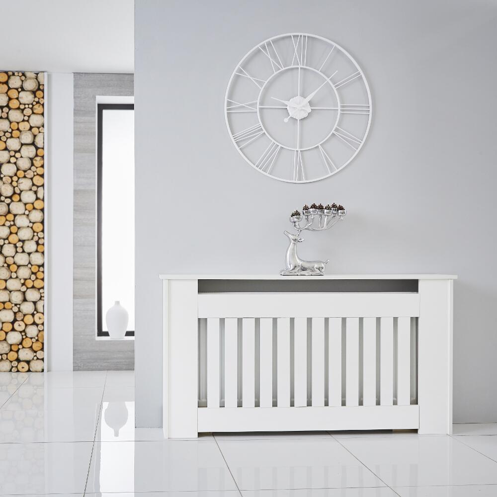 Cache Radiateur Blanc 82cm x 152cm Sutton