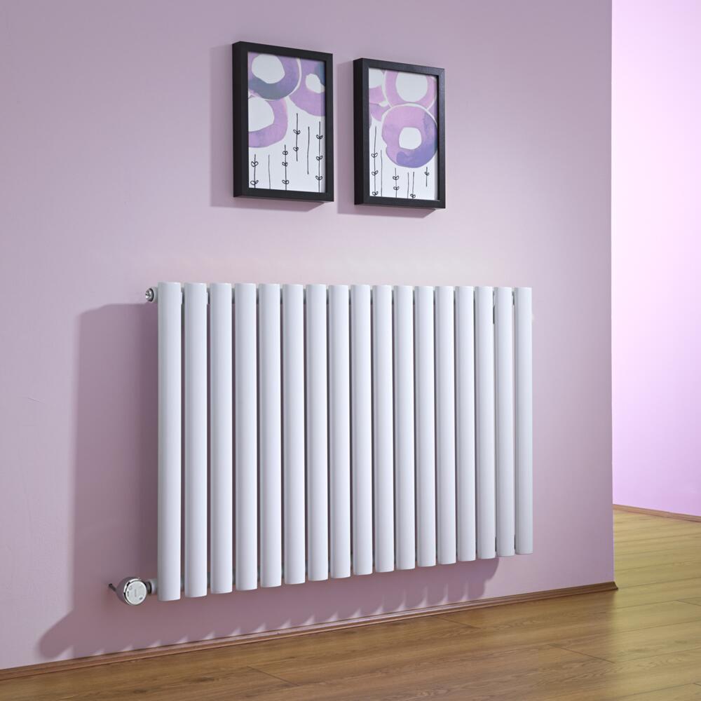 Radiateur Design Électrique Horizontal Blanc Vitality 63,5cm x 100cm x 5,5cm