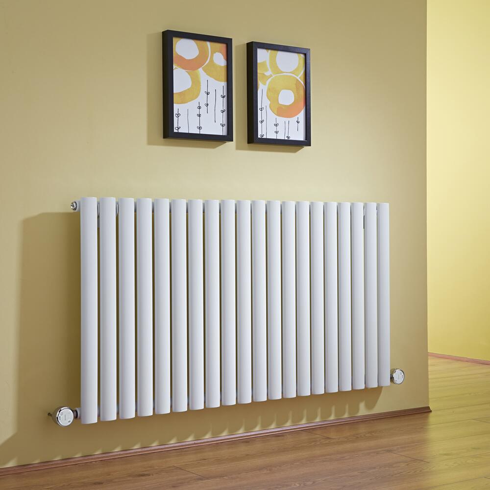 Radiateur Design Électrique Horizontal Blanc Vitality 63,5cm x 118cm x 5,6cm