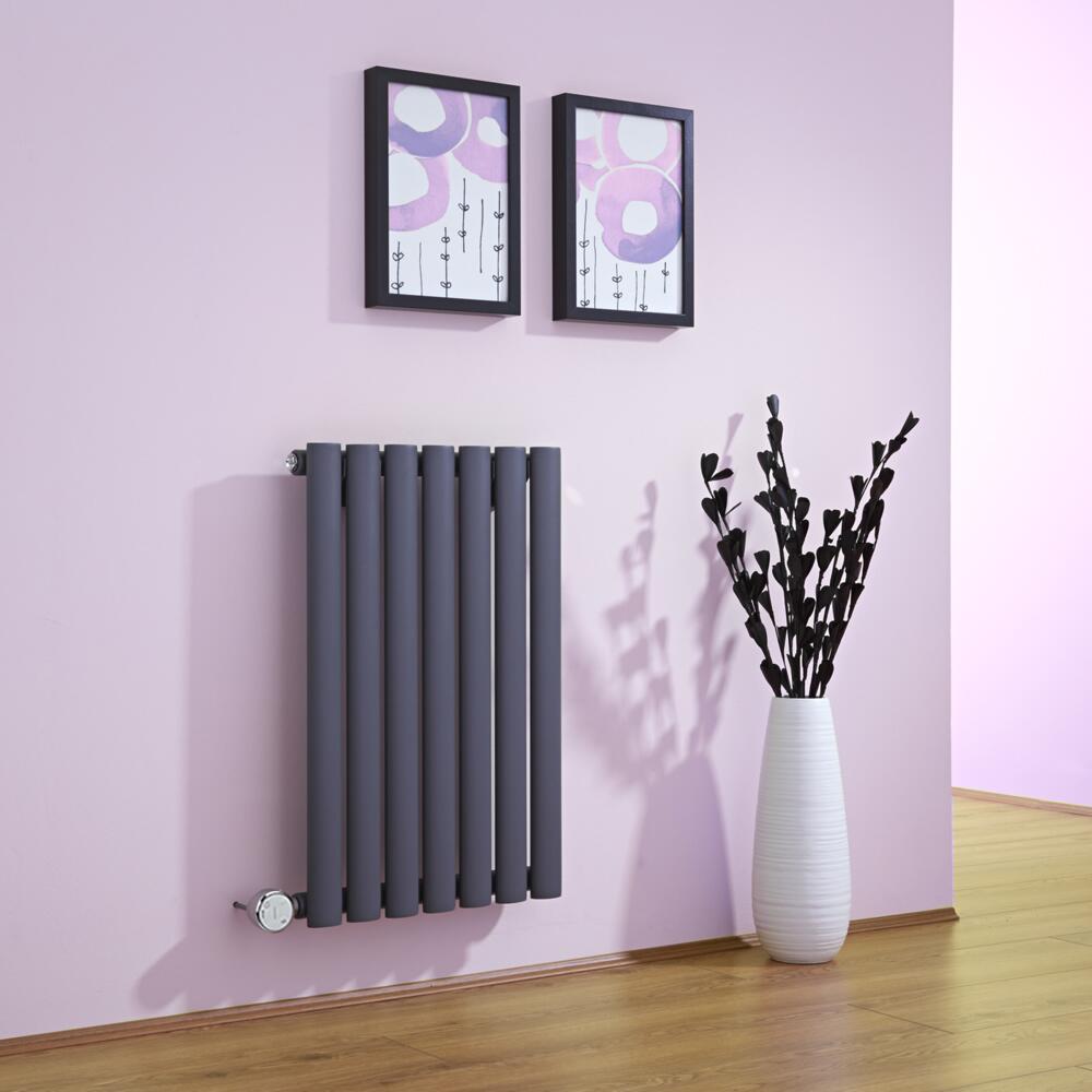 Radiateur Design Électrique Horizontal Anthracite Vitality 63,5cm x 41,5cm x 5,5cm
