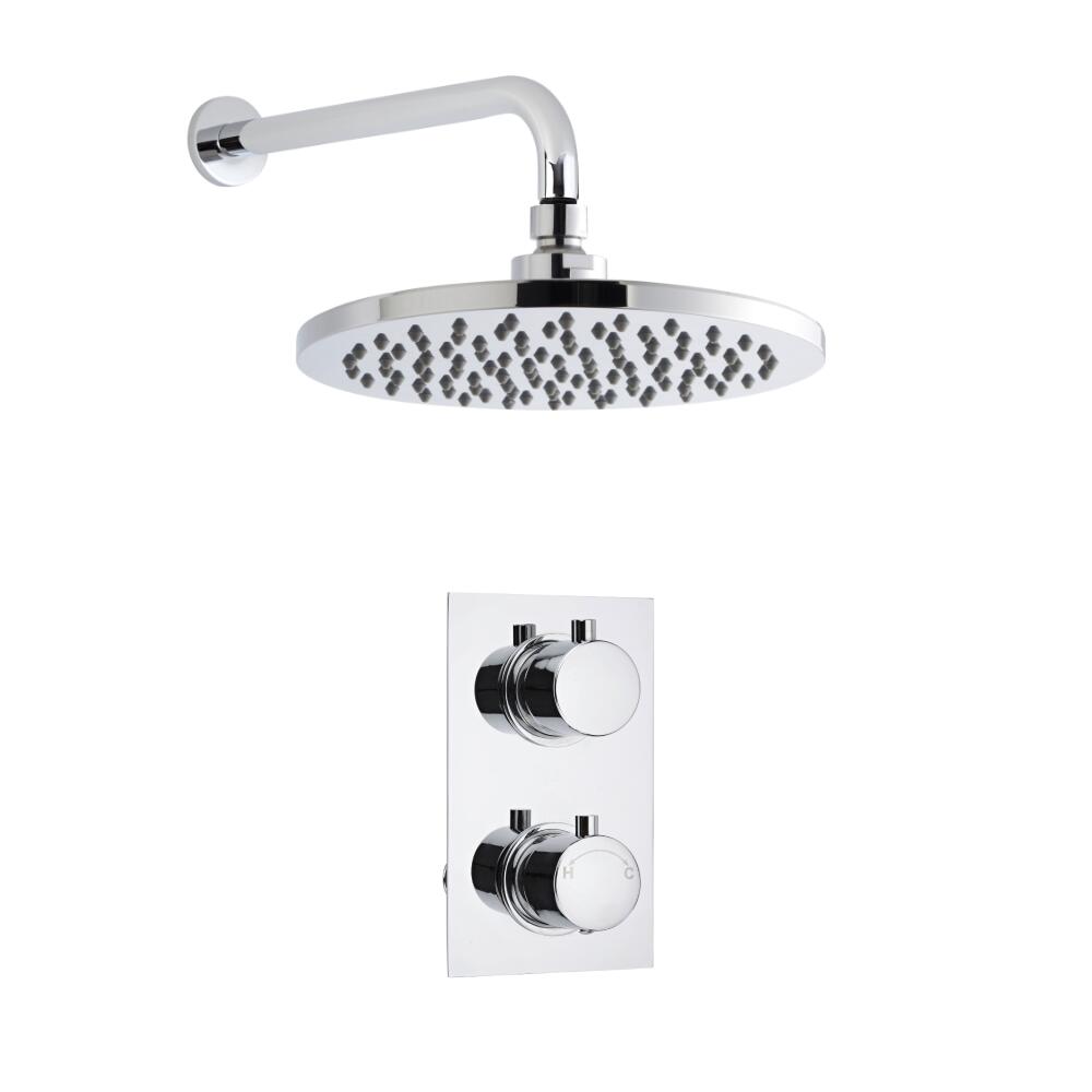 Douche Encastrable à Pommeau Mural Rond 20cm