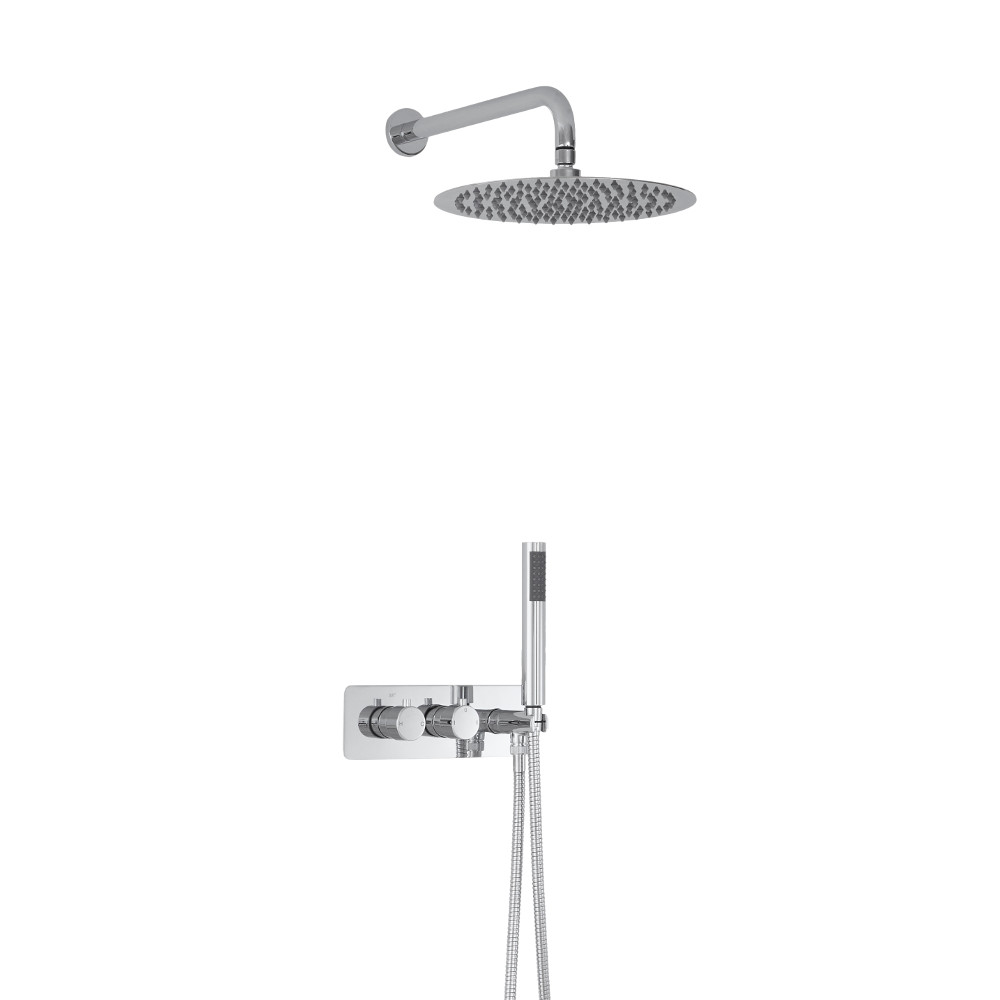 Kit Douche Encastrable Pommeau Rond Ø 30cm & Douchette Mirage