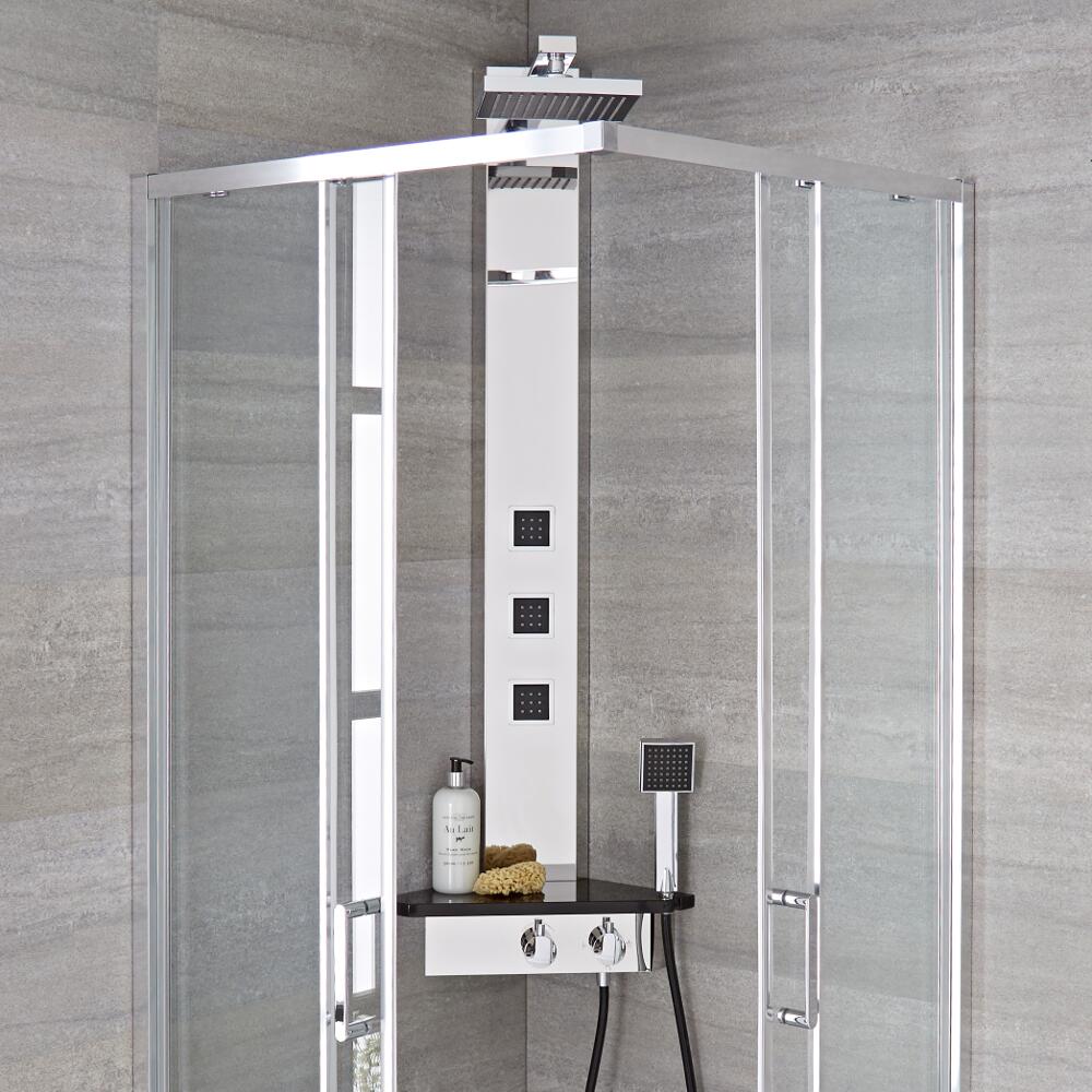 Colonne de douche d'Angle Thermostatique Alcove