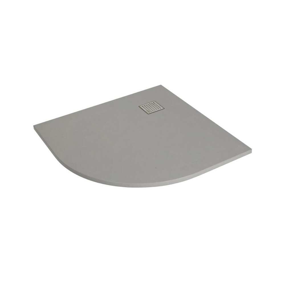 Receveur de douche gris perle quart de rond 90cm