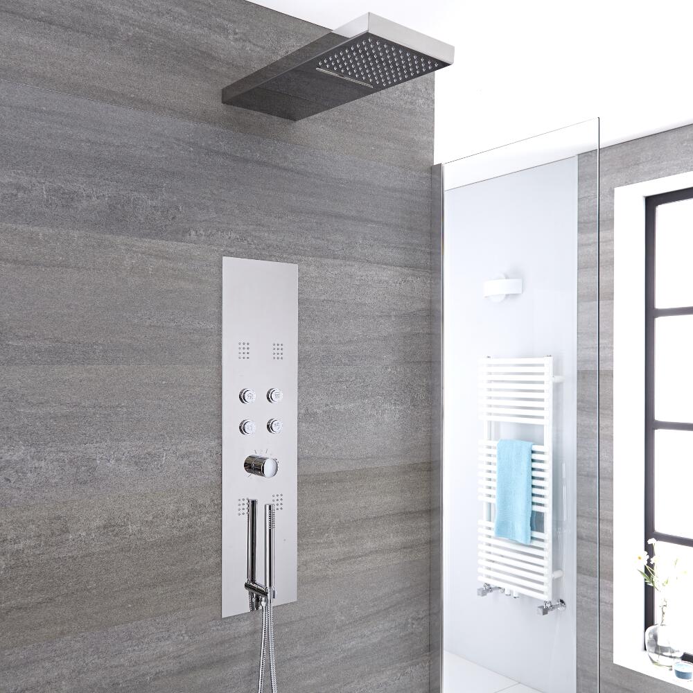 Colonne de douche thermostatique encastrée Dakota