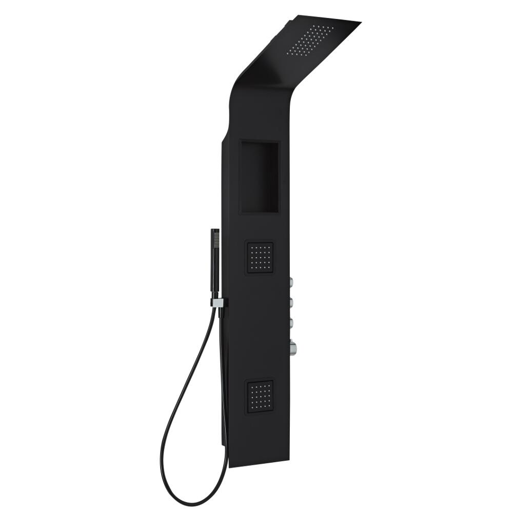 Colonne de douche thermostatique Noire Stamford