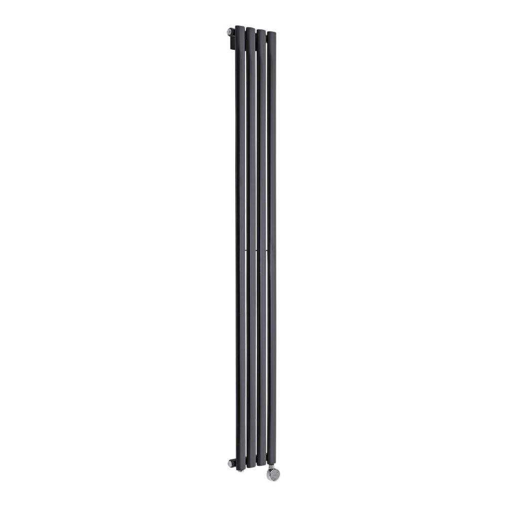 Radiateur Design Électrique Vertical Noir Vitality 178cm x 23,6cm x 5,6cm
