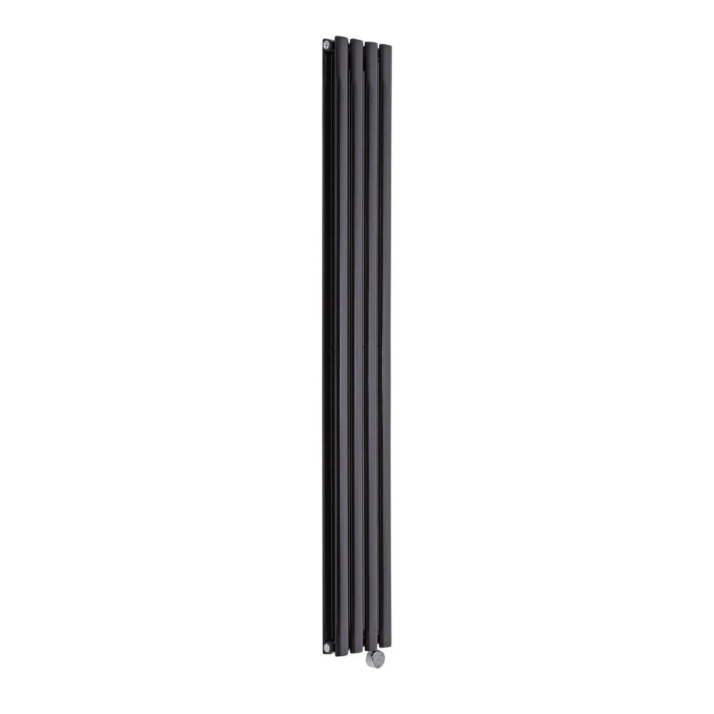 Radiateur Design Électrique Vertical Noir Vitality 178cm x 23,6cm x 7,8cm