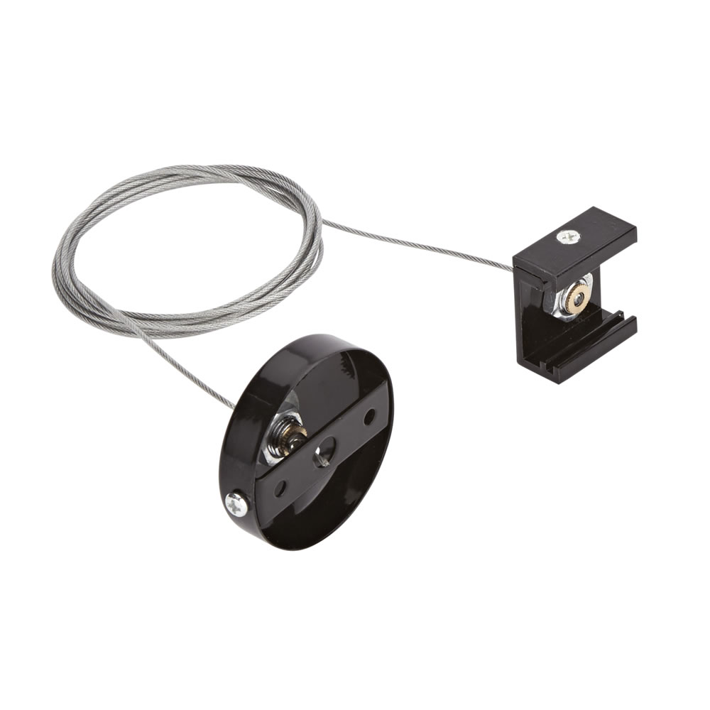 Biard Câble tendu triphasé pour Spot sur rail Noir